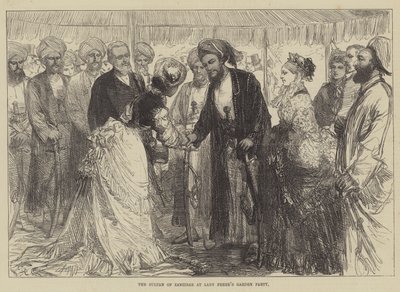Le sultan de Zanzibar à la garden-party de Lady Frere - Sir John Charles Robinson